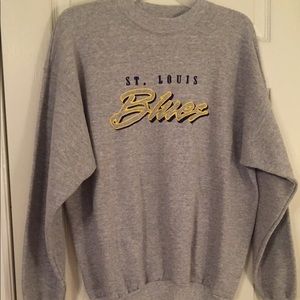 St Louis Blues long sleeve sweatshirt Lg